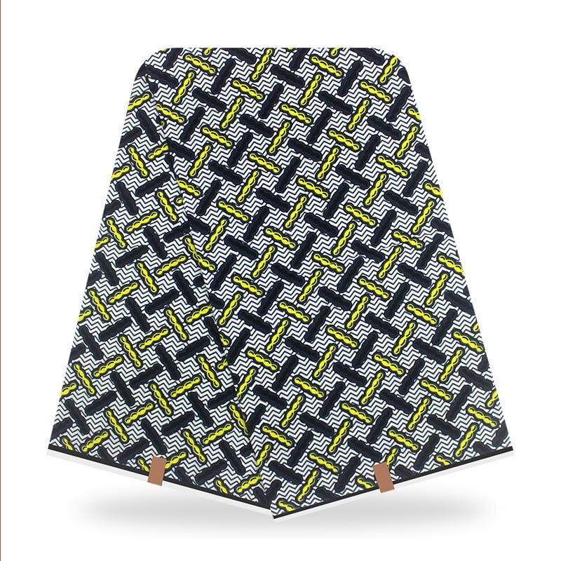 Letter Cotton Original African Ankara Fabric Print Fabric Pagne Africain Wax 6yards Y1116-15: As picture 12