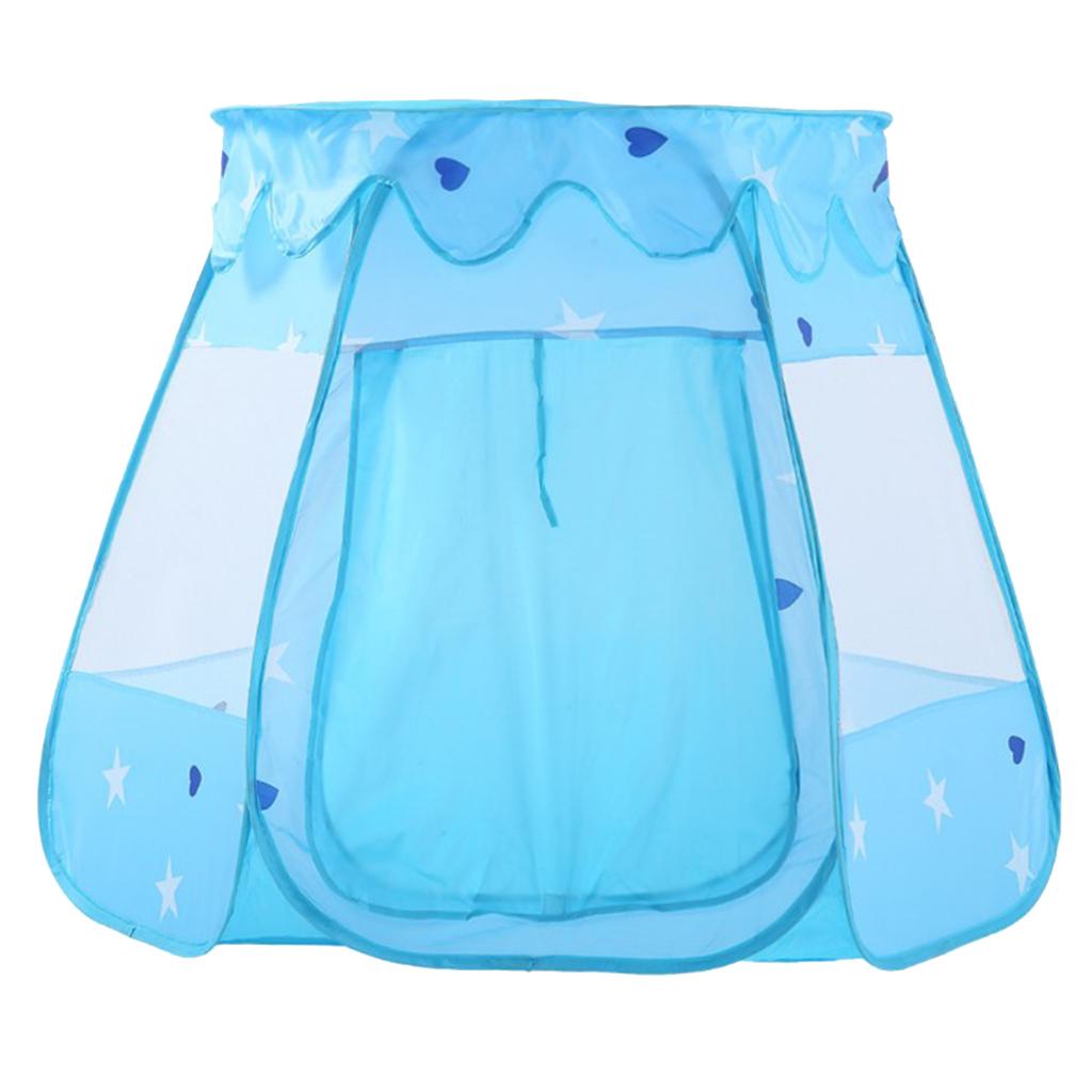 Blauw Kasteel Speelhuis Indoor/Outdoor Up Play Tent Voor Baby Kids Luifel