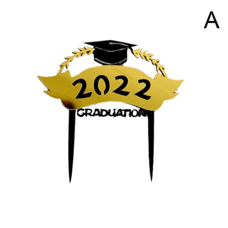 Class of 2022 Cake Topper Congrats Grad Acrylic Cake Topper for 2022 Graduations College Celebrate Party Cake Decorations: rye ear