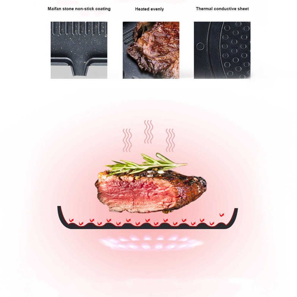 Barbecue Grill Lade Aluminiumlegering Barbecue Koekenpan Plaat Non-stick Vierkante Koreaanse Bbq Lade Keuken Koken Kookgerei Camping