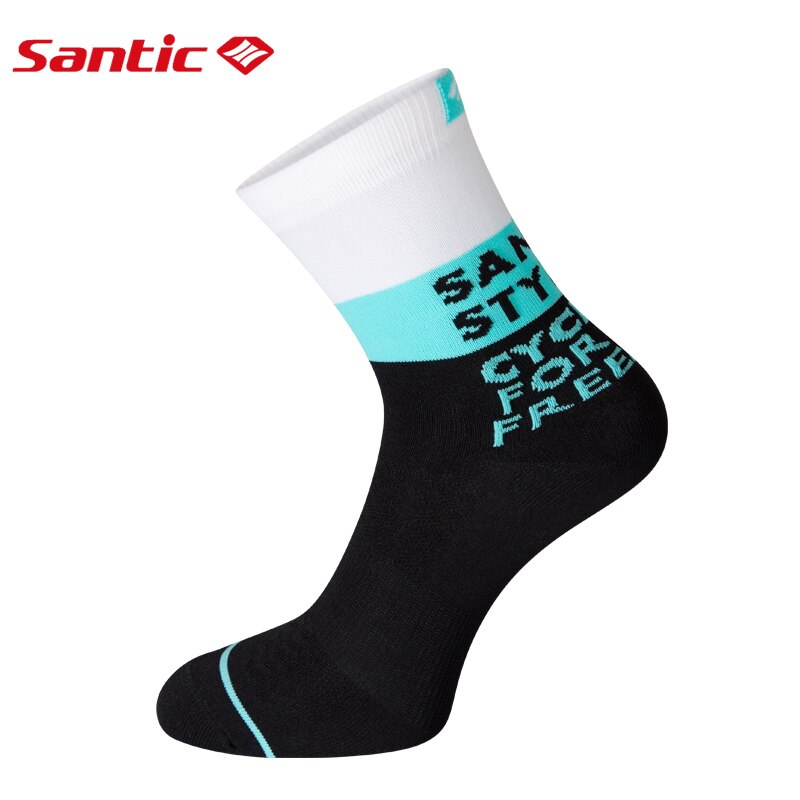 Santic skarpety rowerowe mężczyźni kobiety skarpety rowerowe oddychające anty-pot Outdoor Sports Ciclismo kolory jeden rozmiar 6C09054: 9C09098B