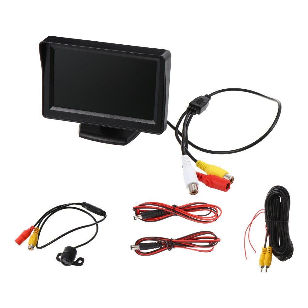 1 Set Car Rear View Kit 4.3 Inch LCD Monitor and Parking Reversing Camera: Default Title