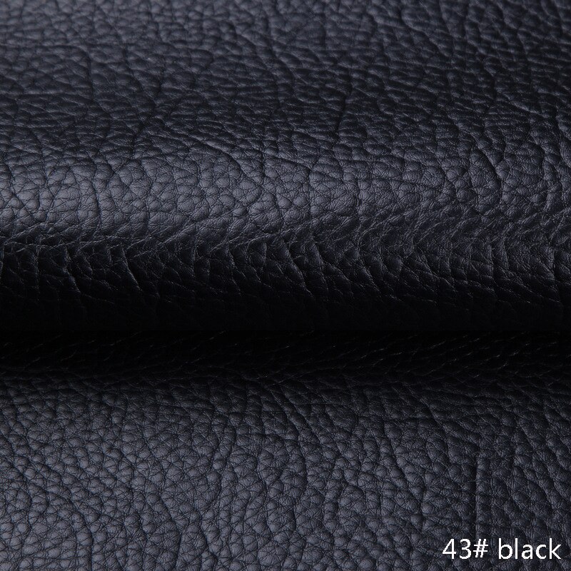 50*135cm PU Litchi Pattern Faux Leather Fabric Artificial Synthetic Leather DIY Sewing Bags Belt Sofa Leather Decor Material: 43