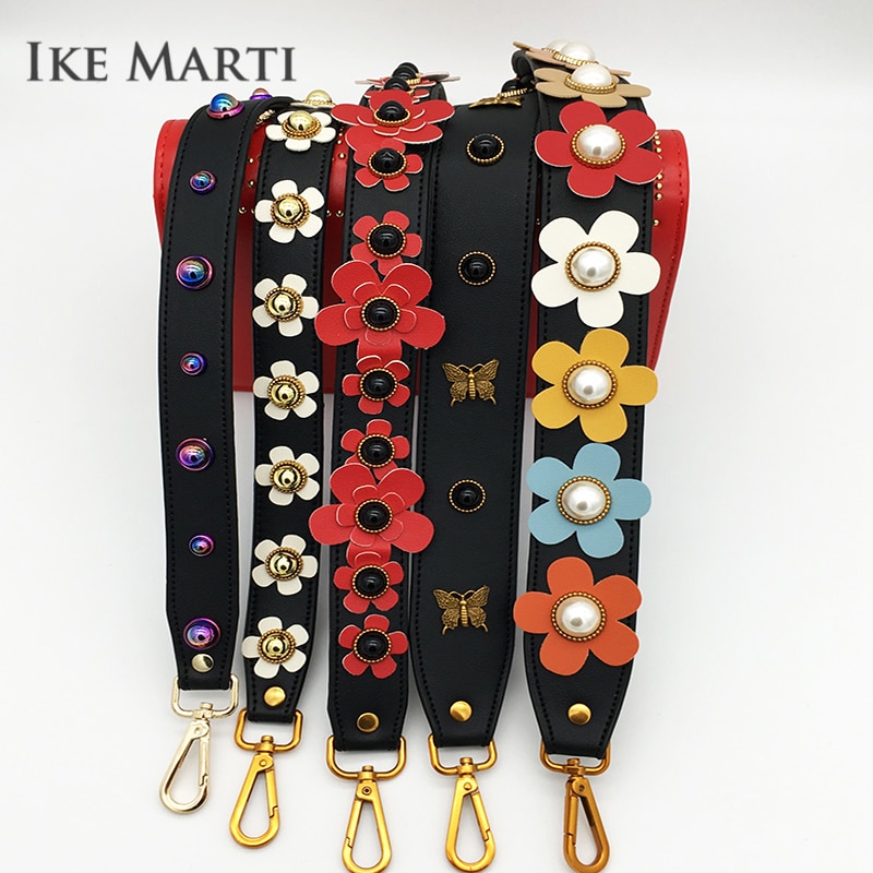 IKE MARTI Shoulder Belt Bag Strap Leather Handle Bag Parts Accessories Replacement Women Top Wide Belt Handbag Handles for Bags