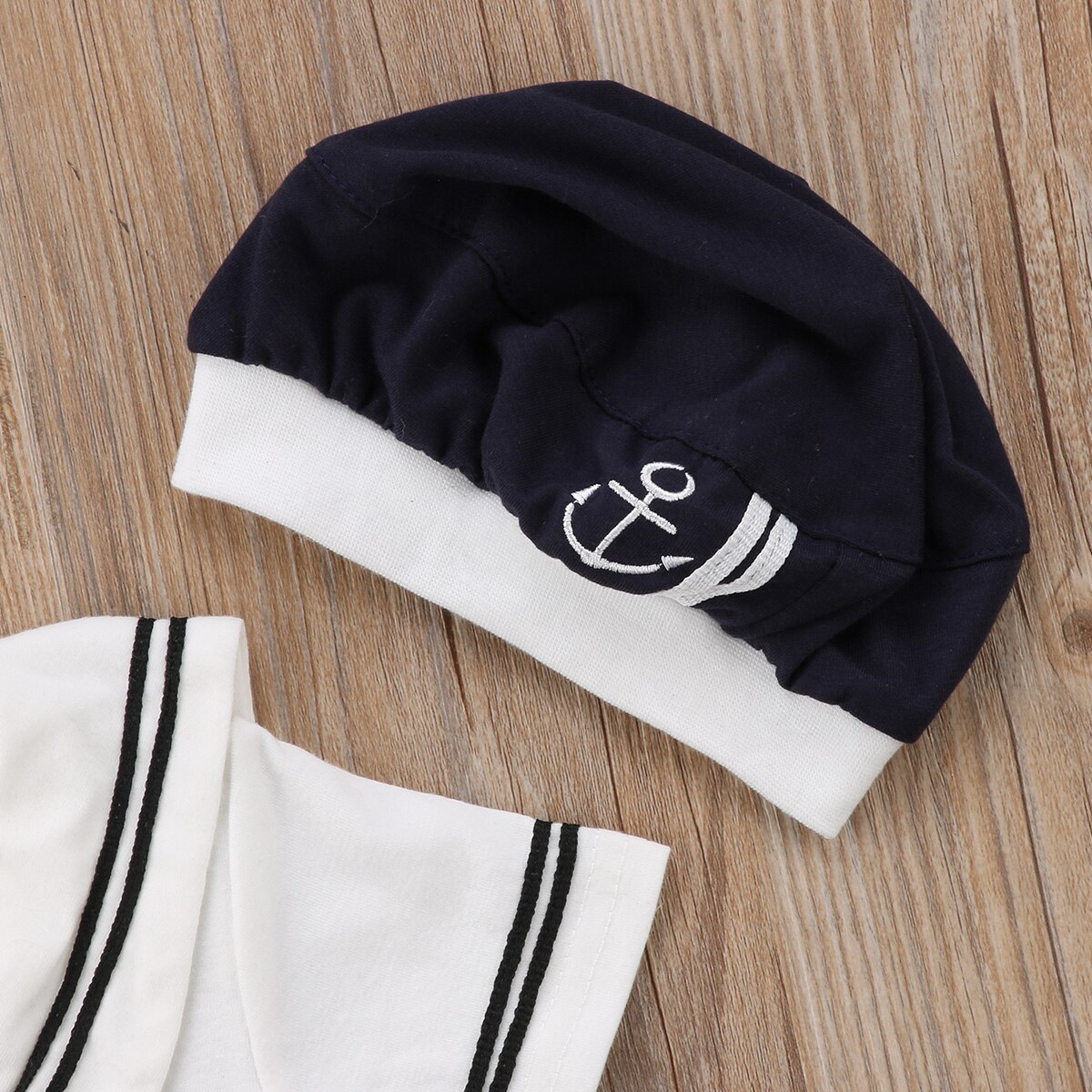 Baby jongens romper baby soilder kleding kapitein outfit zonnepak 0-24m