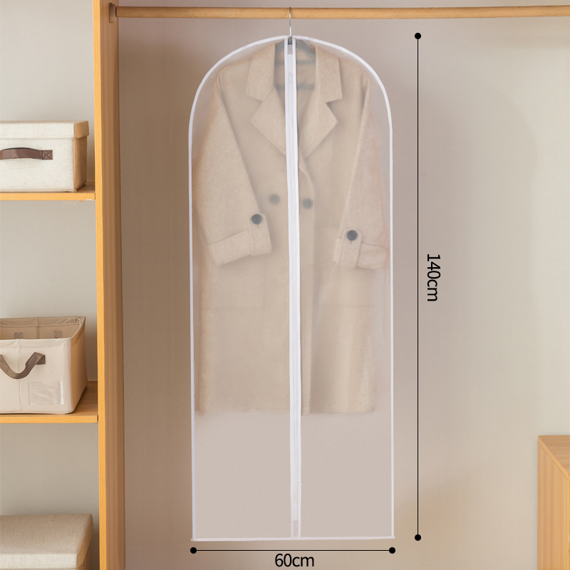 Dustproof Clothing Covers Waterproof Clothes Dust Cover Coat Suit Dress Protector Hanging Garment Bags Closet Organizer: Burgundy