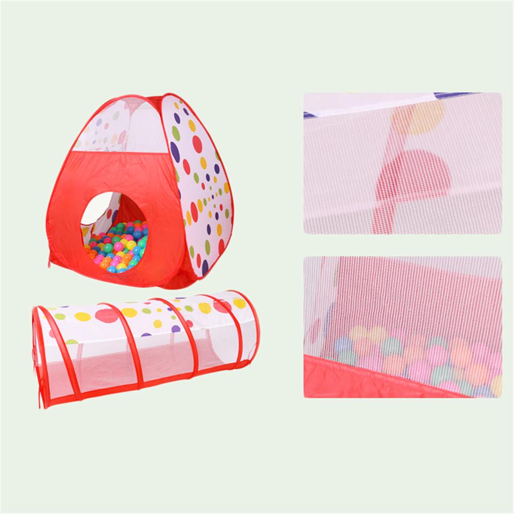 Children's tent indoor play house Portable folding three-piece tunnel dot game Bobo Ocean Ball