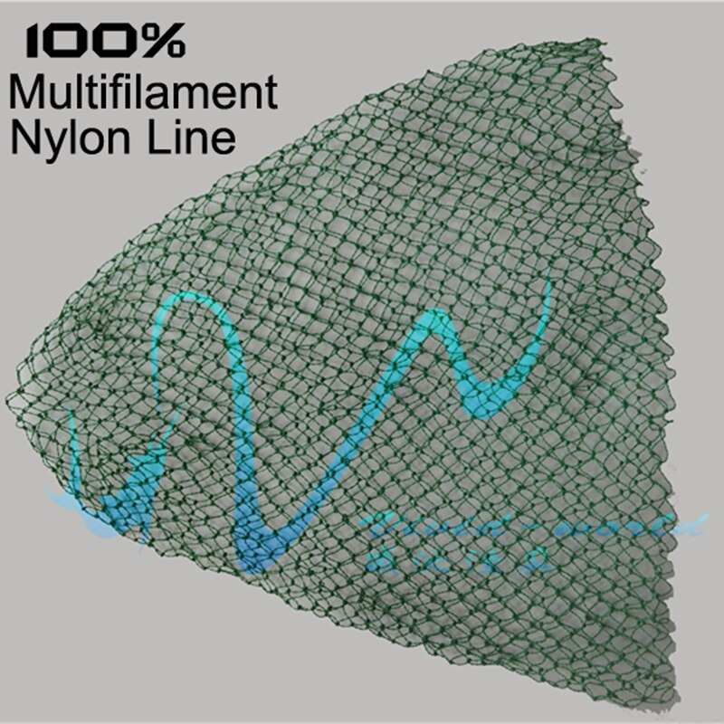 2 Pcs/set DIY Fishing Net 100% Multifilament Nylon Material Hand Net 4 size Dip Net Landing Net Accessories
