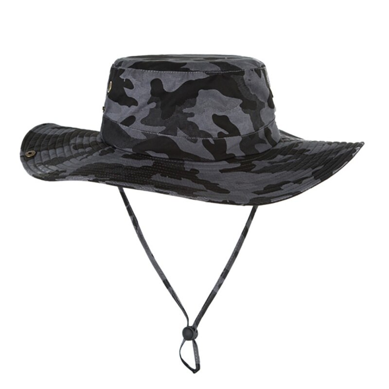 Cappello da Sole - Cotone Leggero Pieghevole Traspirante - Laccio Regolabile - Donna Spiaggia Pesca Escursionismo: 07