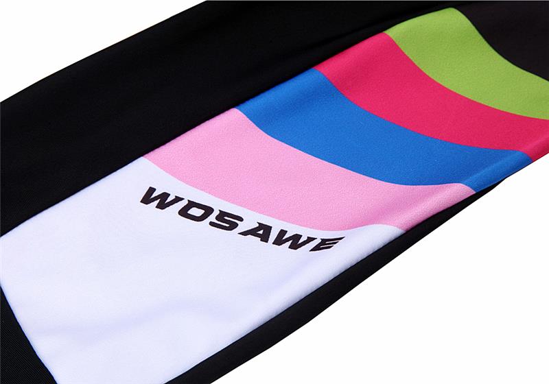 Wosawe mtb fietsbroek dames fietsbroek heren pantalon vtt siliconen gel gevoerde reflecterende hardloopfitness gym fietsbroek