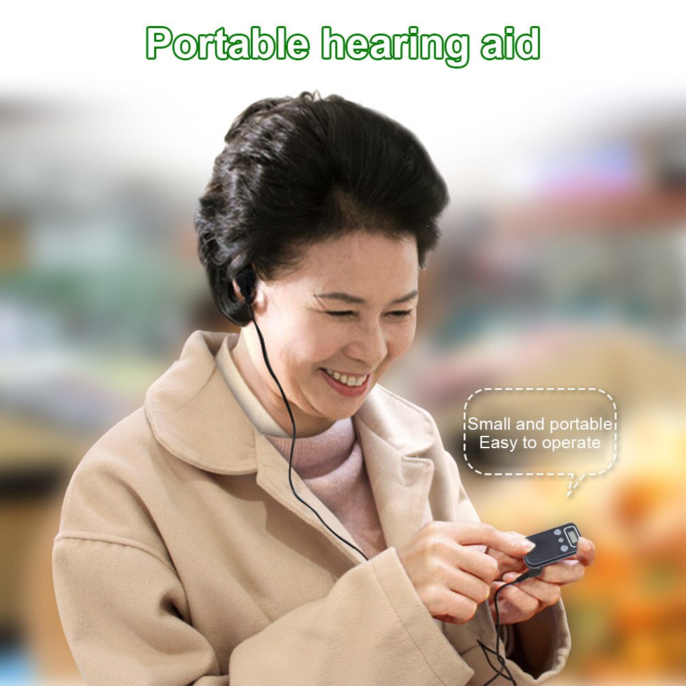 Portable Hearing Amplifier Enhances Vocals Personal Sound Booster with 15 Volume Levels NE