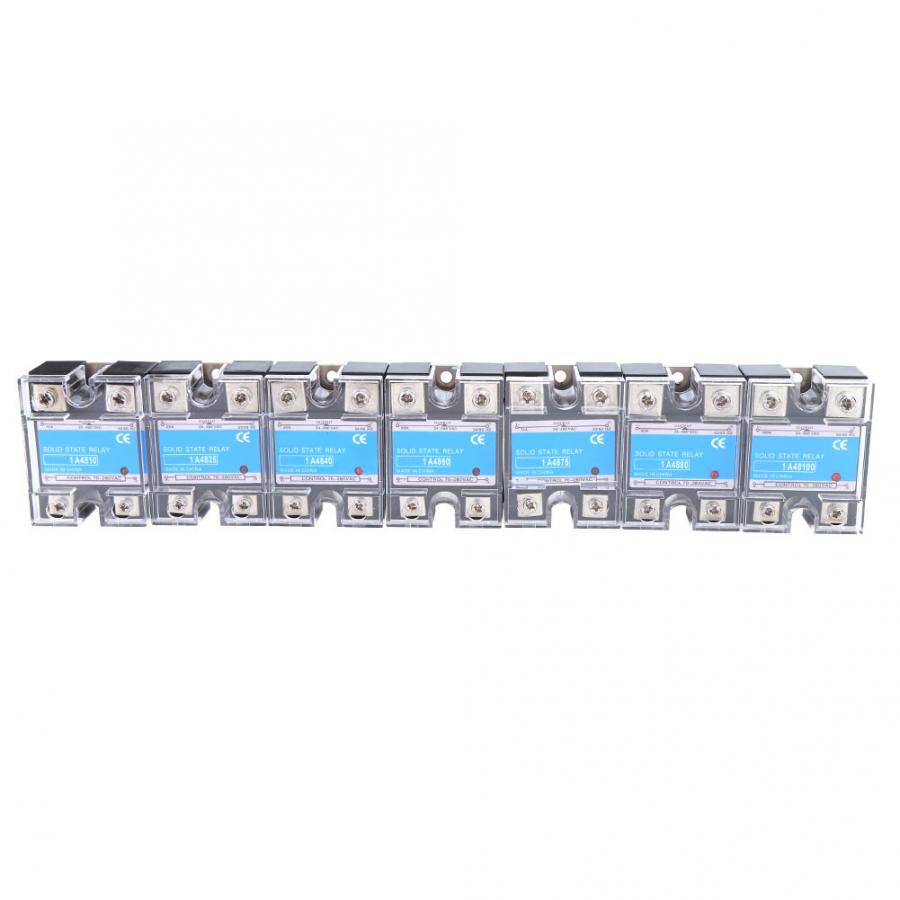Solid State Relay Single Phase 70-280VAC Input 24-480VAC Load AC-AC SSR Electrical Equipment For CNC Machinery