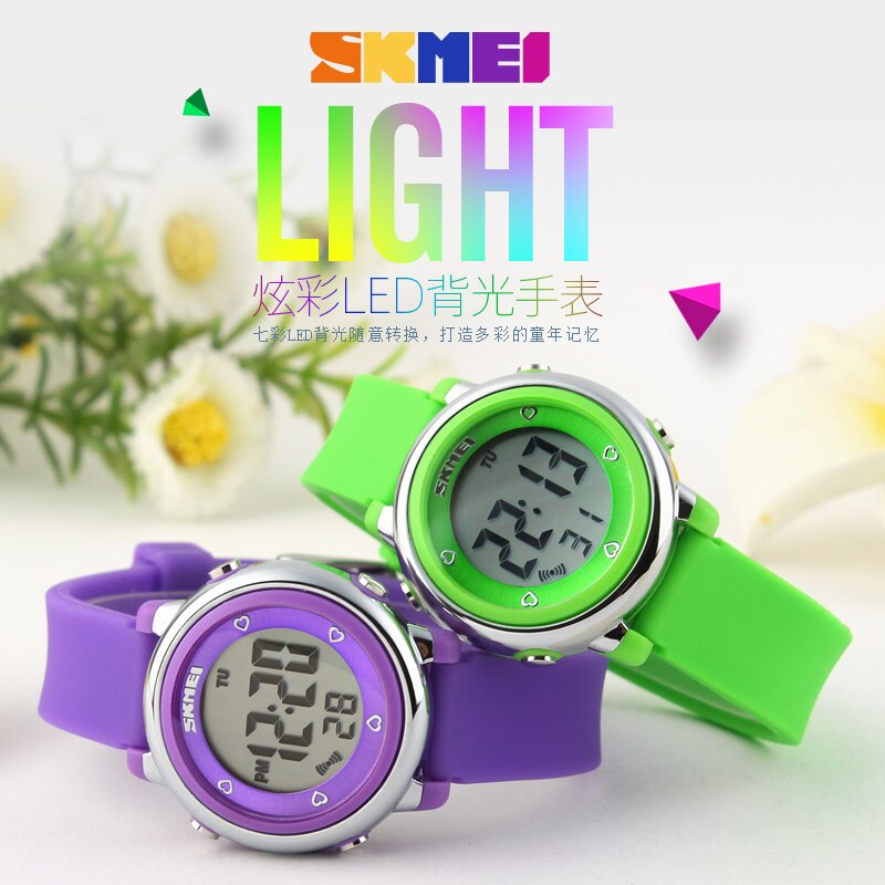 SKMEI Kinderen horloge LED Digitale Sport Relojes Mujer Jongens meisjes Kids Cartoon Jelly Waterdicht Horloges