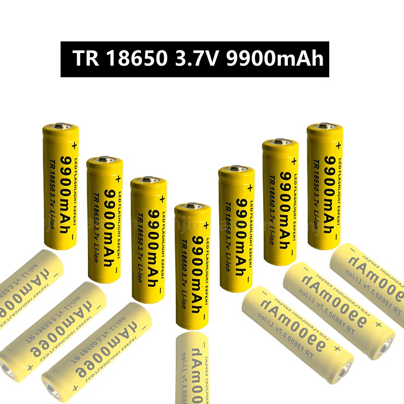 .Batería de iones de litio GTF 18650 For Original, linterna recargable 18650, 3,7 V, 9900 MAH For para Linterna + cargador