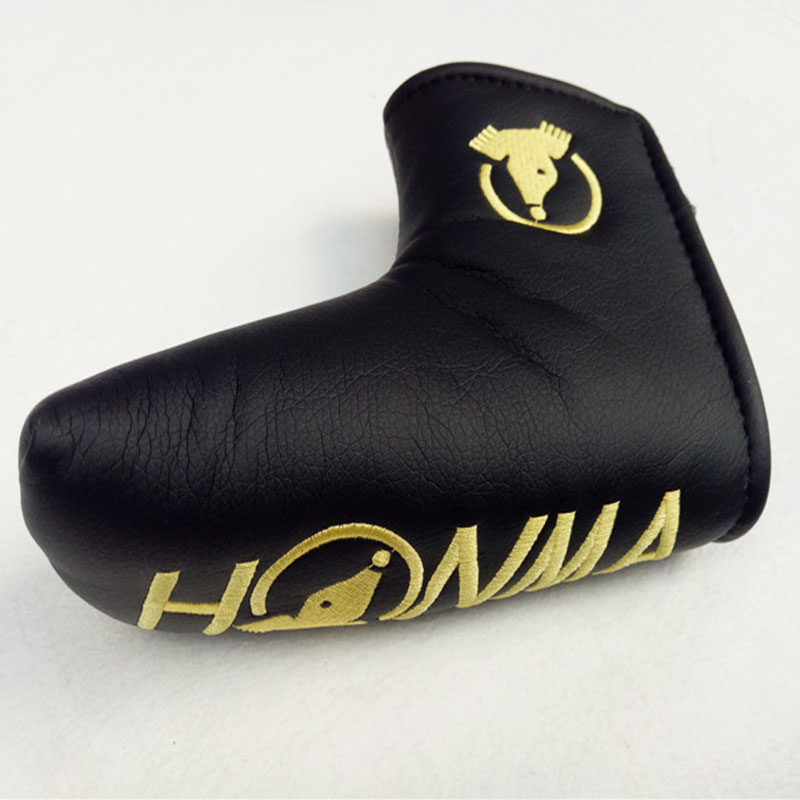 Golfklubbor head cover honma beres full set golf headcover förare trä strykjärn putter club headcover gratis leverans: Putter headcoer