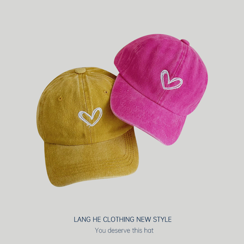 Family Matching Soft Washed Cotton Baseball Caps Korean Style Casual Autumn Winter Outdoor Hats for Men Women And Children