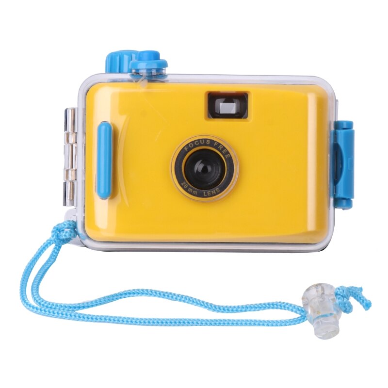 Lomo Onderwater Waterdichte Camera Mini Leuke 35Mm Film Met Behuizing Case: yellow