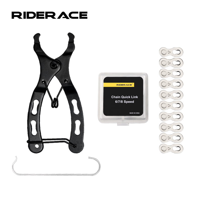 Herramienta de reparación de cadena de bicicleta RIDERACE, juntas de conector de eslabón de cadena de bicicleta, botones mágicos para eslabones maestros rápidos de 6/7/8/9/10/11/12 velocidades