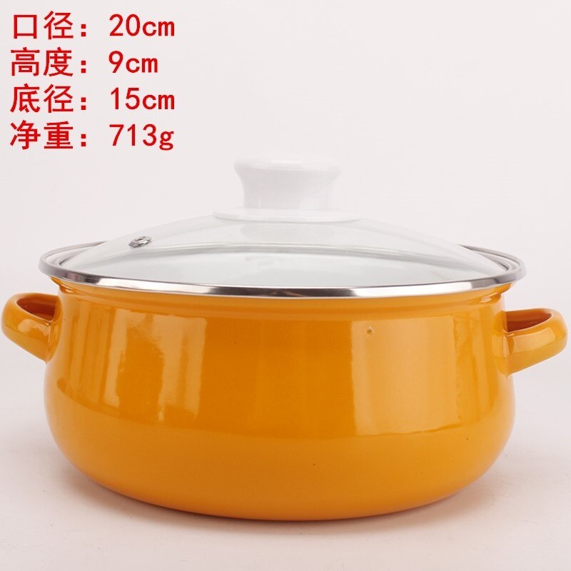 Pink Kitchen Soup Pot Cooking Food Prefered Small Ramen Stock Pot Noodle Cute Glass Lid Pote Mantimentos Pot Groceries OB50DG: 20cm Style 4