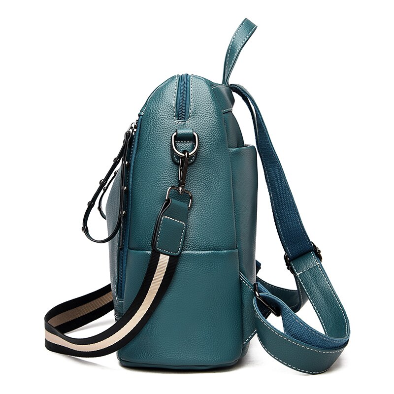 The women backpack soft leather backpack women shoulder bags high capacity school bag for lady travel backpacks