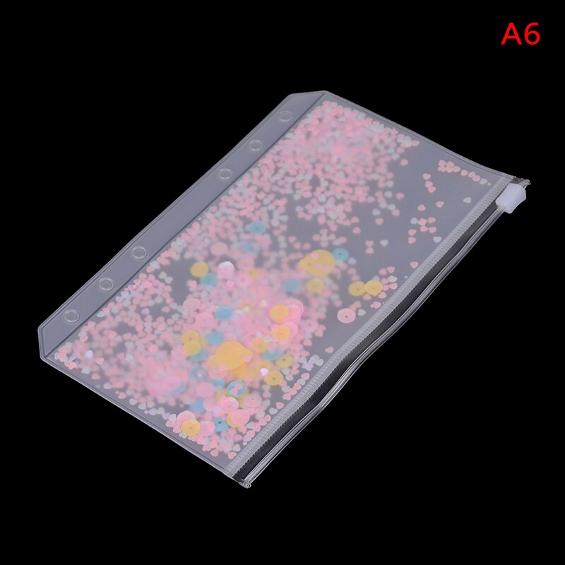 Sac en PVC Transparent, classeur A5 et A6, pochette à feuille lâche le plus mignon, sacs de rangement pour planificateur d'agenda, fournitures Kawaii