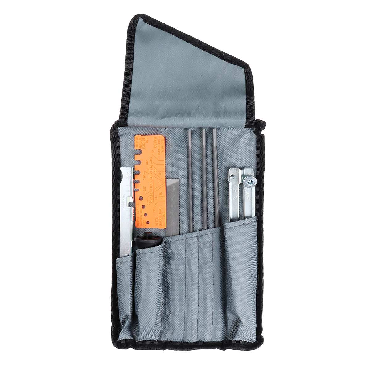 10pcs Chainsaw Chain Sharpening Kit Tool Set Hardwood Handle + Round/Flat File Guide Bar File Sharpener Tools