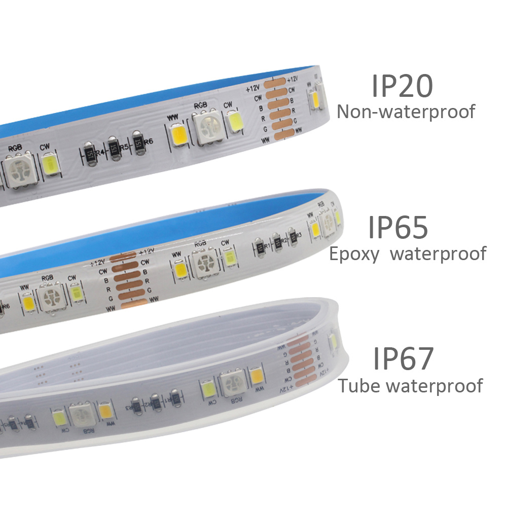 Tuya ZigBee RGBCCT Controller 12V 24V DC 48V 5 in 1 2.4G RF Wireless Gateway Smart Life PWM for RGB RGBW LED Strip Light V5-L WZ