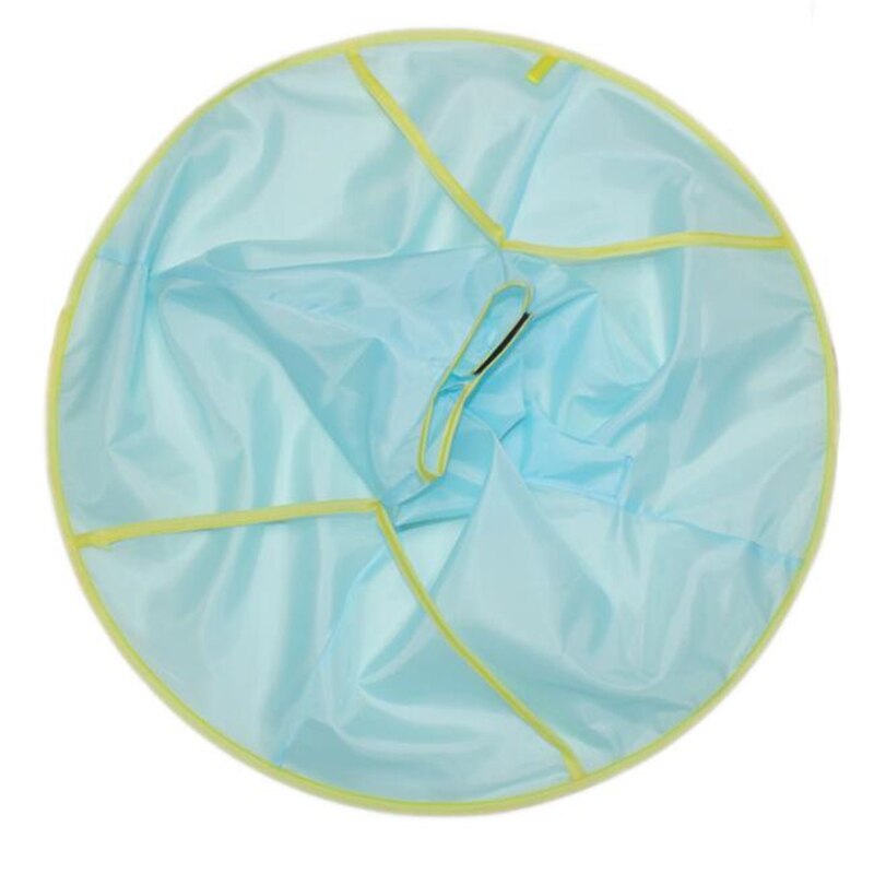 1PC pieghevole taglio di capelli mantello ombrello mantello impermeabile abito da taglio grembiule adulto strumento per bambini casa accessori per lo Styling dei capelli: Blue