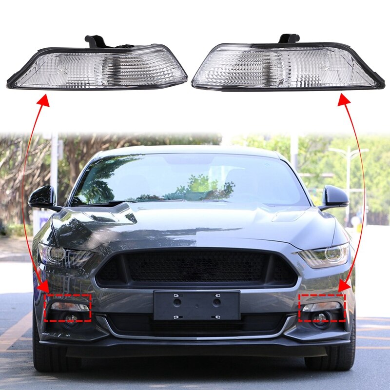 for Ford Mustang Ford Mustang Turn Signal Light Cover Parking Lamps Cover Right & Left Pair