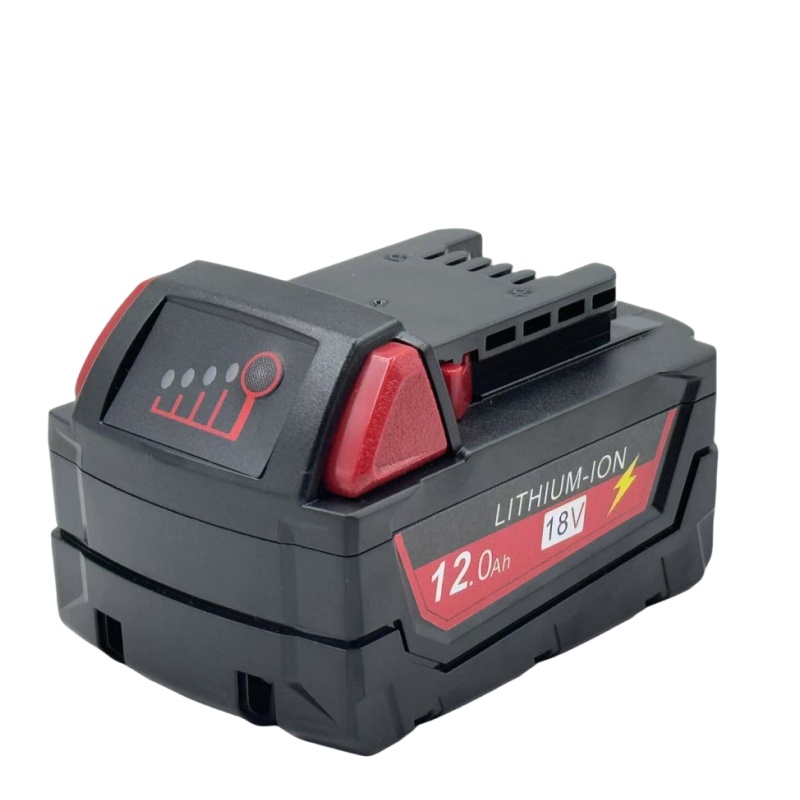 100% para batería de herramienta eléctrica Milwaukee M18 + cargador, BR,XC,18V, 6,0/9.0/12.0AH M18B5, 48-11-1860, batería integrada 18650