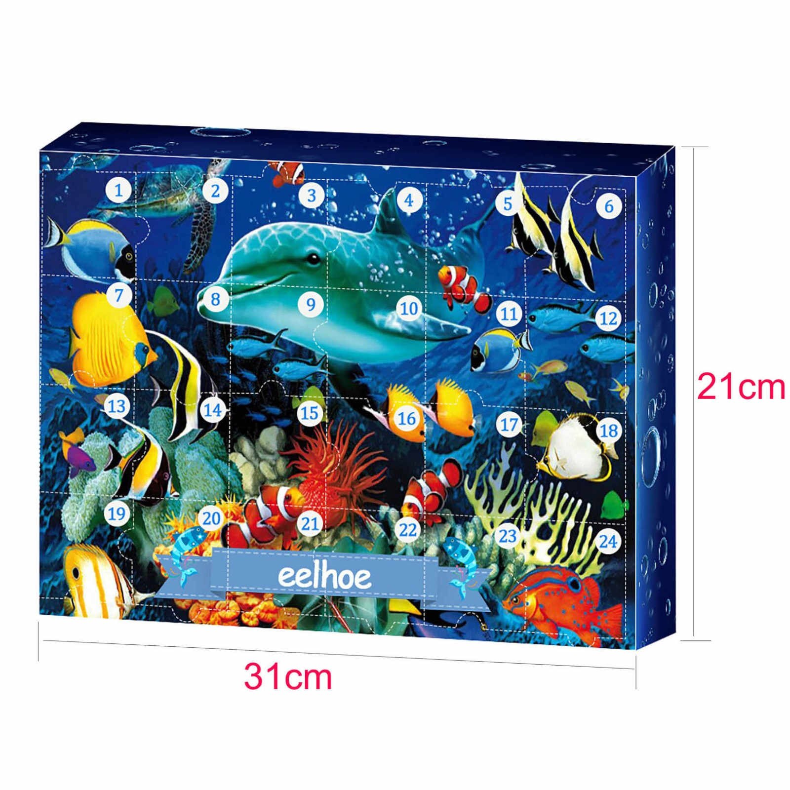 Christmas Underwater World Advent Calendar-exquisite Mysterious Christmas Countdown Calendar With 24 Small