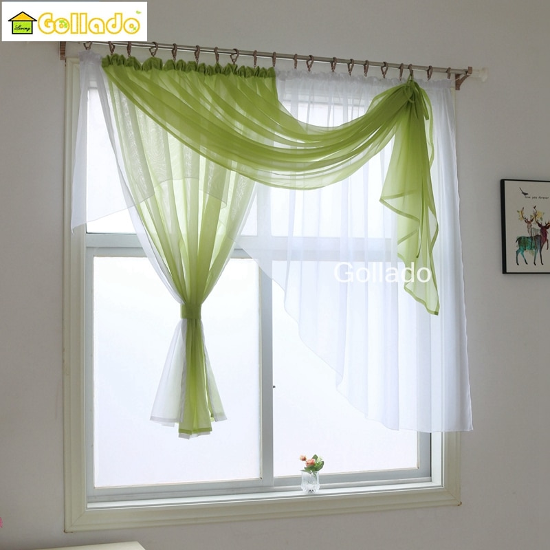 Europe Valance Style Luxury Voile Living Room Curtains Kitchen Bedroom Window Treatments Curtain
