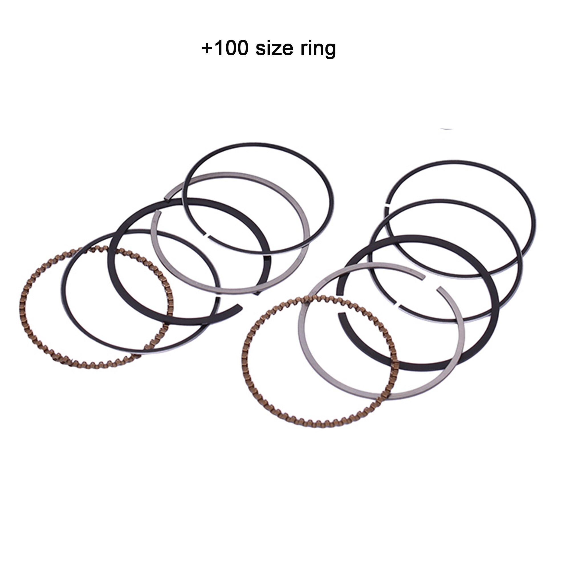 2pc 49mm 49.25mm 49.5mm 49.75mm 50mm STD +25 +50 +75 +100 125cc Motorcycle Piston Rings Kit For YAMAHA XV250 XV 250 XC125 XC 125: 2pcs 1.0 Ring