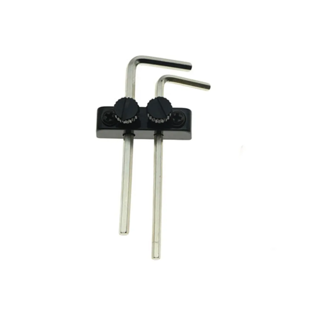 1set Guitar Headstock Mounted Allen Key Wrench Holder Tools For Floyd Rose Tremolo Guitar Bass With Mounting Screws Repair Part: black
