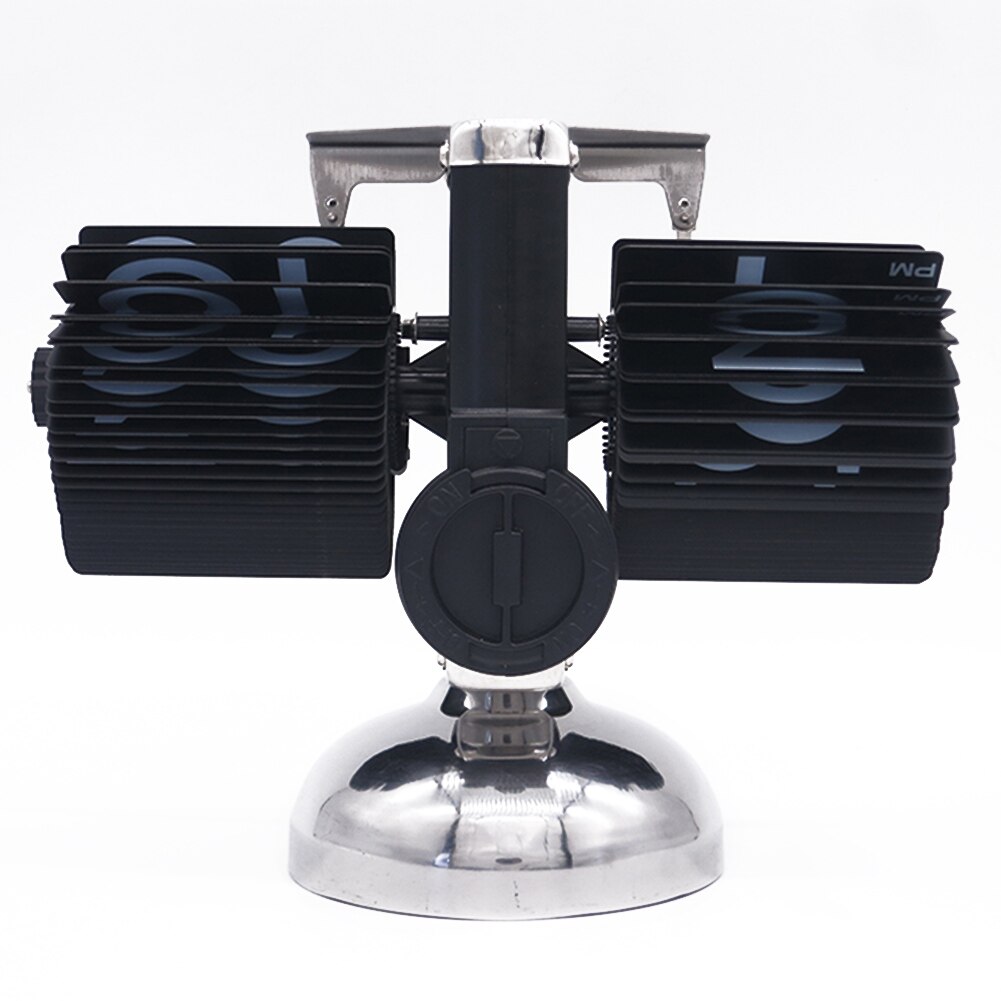 Flip Desk Clock Mechanical Retro Digital Flip Down Clock Internal Gear Operated Clock Home Office Decor HG99