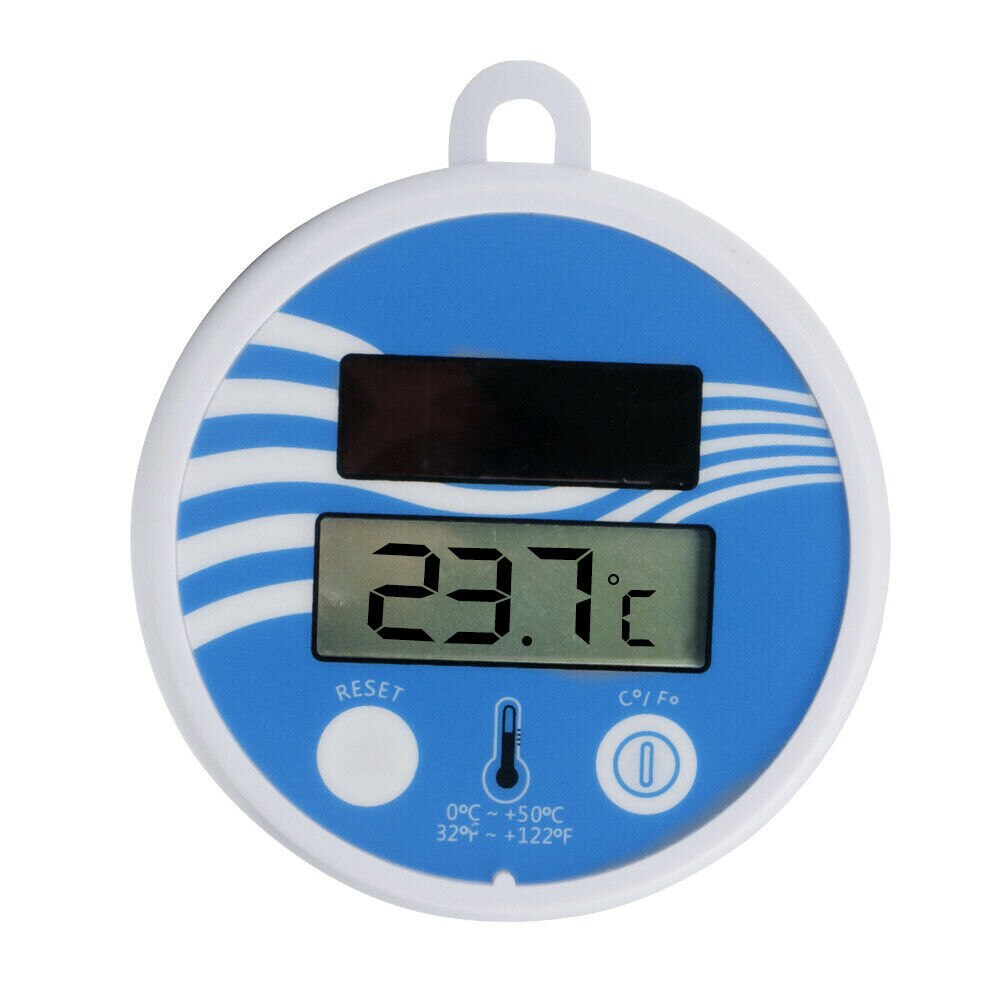 Solar Powered Digital Thermometer Swimming Floating Pool Accurate Water Temperature Gauge BHD2