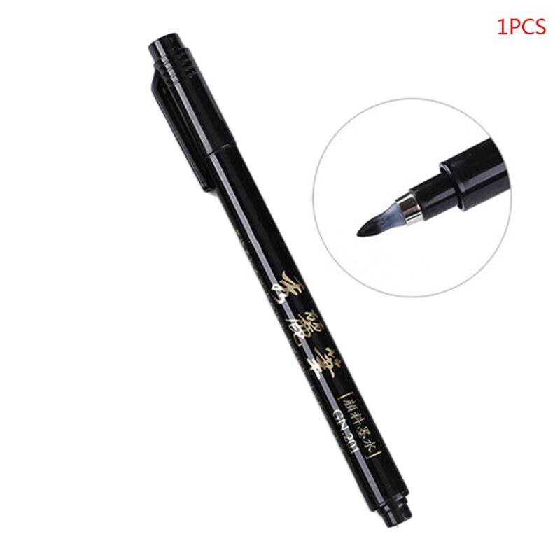 1/4/6/9pcs Chinese Japanese Calligraphy Brush Pen Markers Art Writing Painting: B