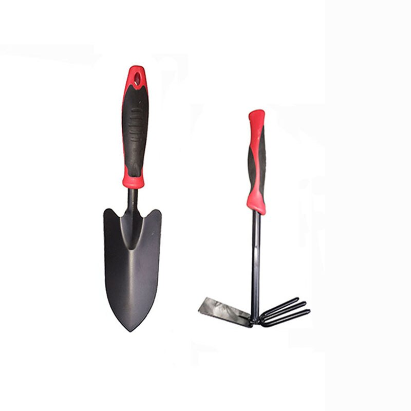 2/3/5pcs Iron Garden Shovel Flower Planting Shovel Set Gardening Non Slip Handle Hand Tools Outdoor Garden Trimming Tool: 2pcs
