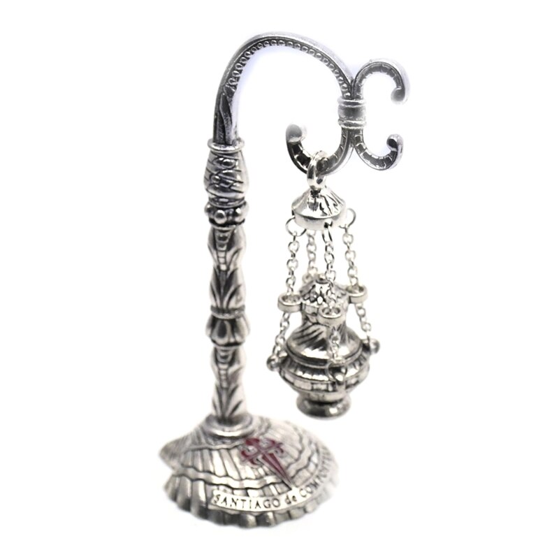 Antieke Gesneden Wierookbrander Kruis Decoratie Kerk Kapel Ornamenten Gebed Gxma