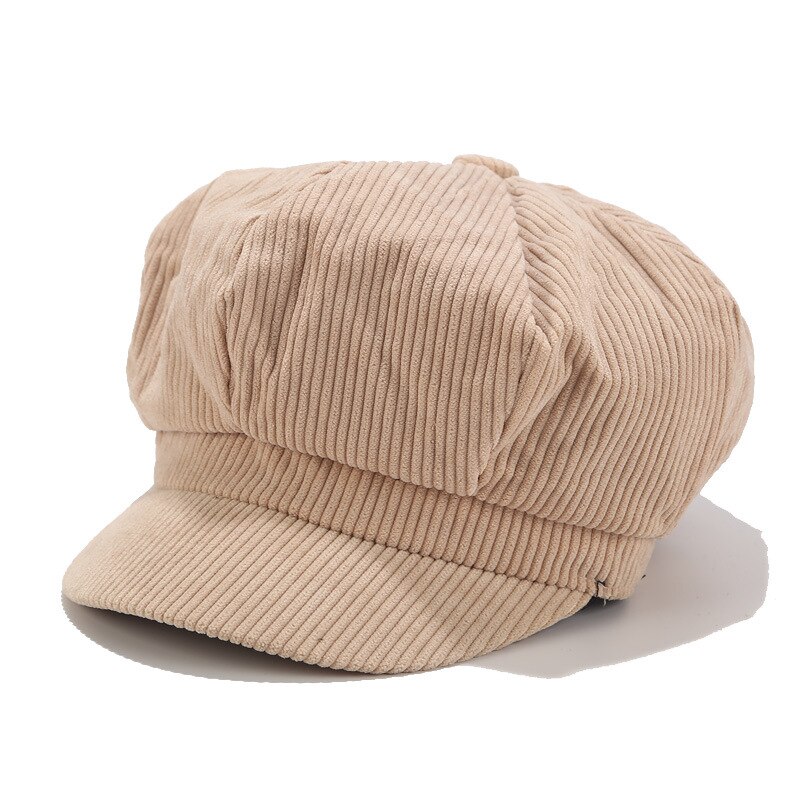 Chapeau de journal pour femmes coton, béret de boulanger, casquette de peintre pour filles, bonnet solide, casquette octogonale