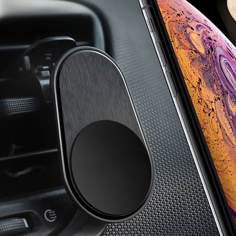 OUTMIX Metal Magnetic Car Phone Holder Mini Air Vent Clip Mount Magnet Mobile Stand For iPhone Huawei Xiaomi Smartphones in Car: cixijiazi Black