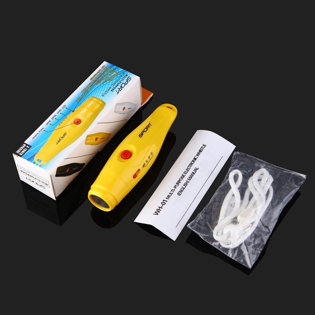 OUTAD, silbato electrónico de plástico para árbitro, silbato deportivo portátil para correr, fútbol, baloncesto, juegos de fútbol