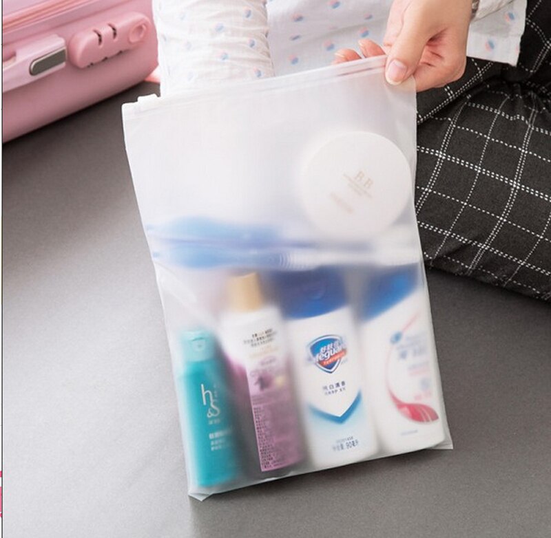 40 stks/partij Transparant Reistas Bagage Organizer Verpakking Kubus Organisator Reistassen Waterdichte Bag