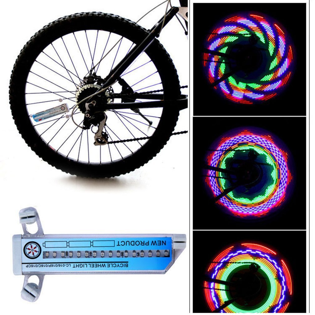 Fahrrad Speichen LED-leuchten Beleuchten sterben Straßen mit Phantasie Fahrrad Rad Lichter Bunte LED Bunte Fahrrad Räder Licht