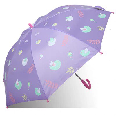 Parapluie Enfant Dôme Transparent Automatique – Motifs Animaux Mignons (Dinosaure, Dauphin, Panda) – Coupe-Vent & Léger