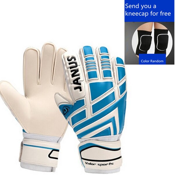 Thicken Breathable Non-slip latex Football Goalkeeper Gloves Goalie Soccer finger bone protection guard gloves: 4 / SIZE 9