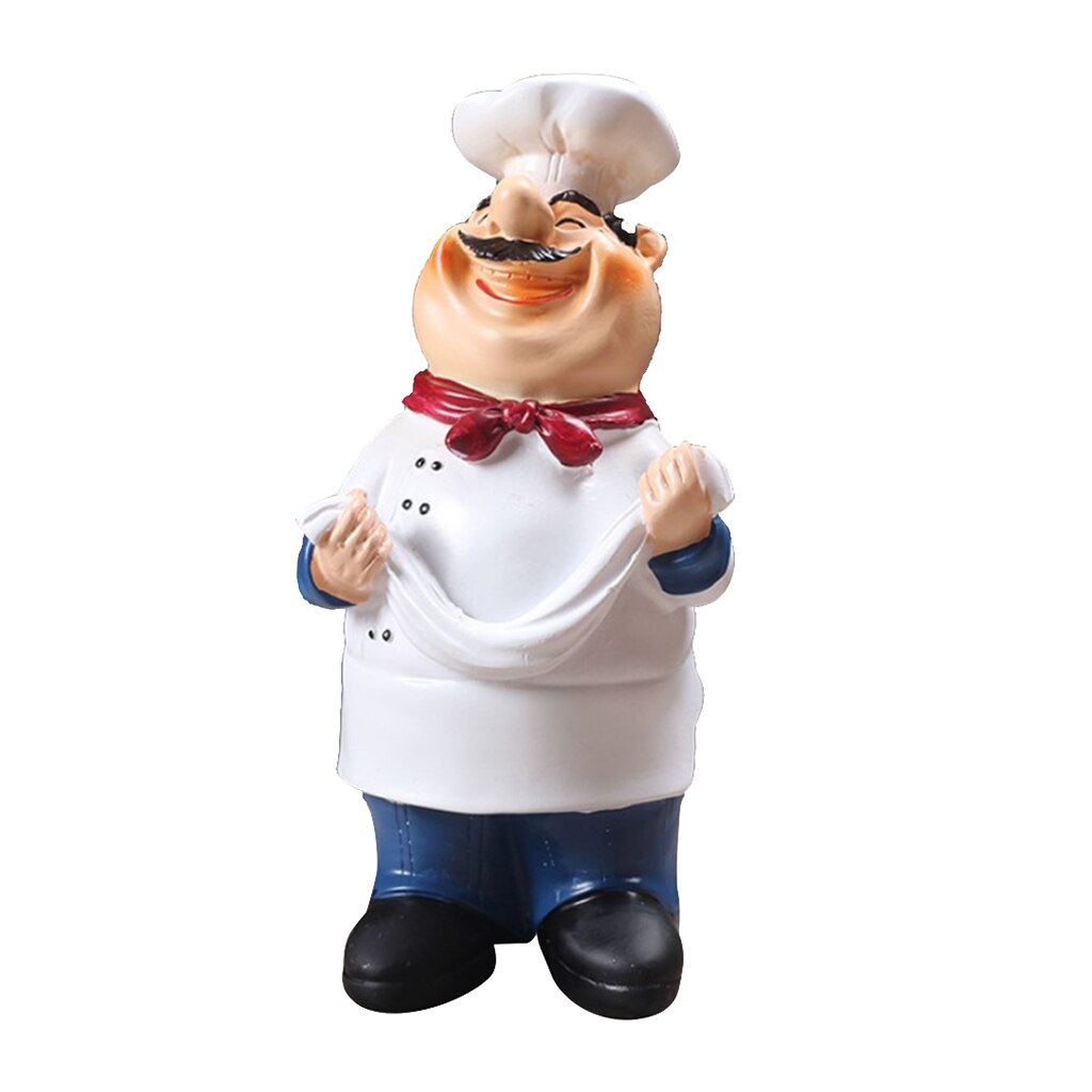 Home Kitchen Bar Restaurant Decor Ornament Figure Statue Chef Statue