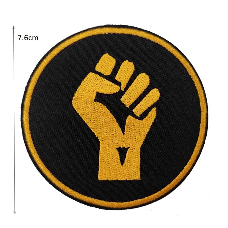 Zwart Leven Kwestie Anti Racist Geborduurde Ijzer Op Patch Ik Kan Niet Ademen: NICKEL