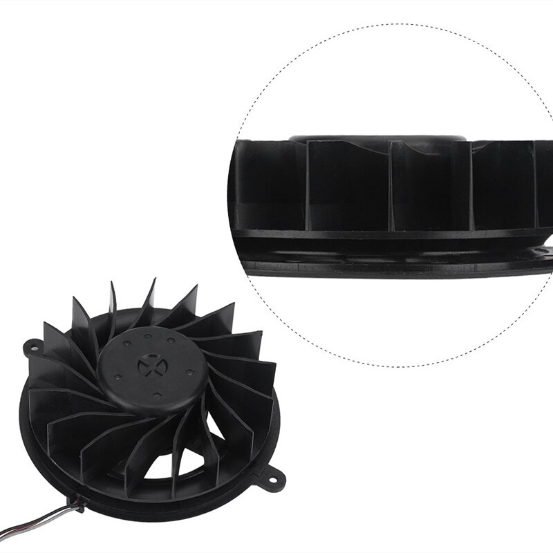 Ventilador de refrigeración de repuesto de 17 hojas, ventilador de refrigeración interno de repuesto para Sony Playstation 3 Ps3 Slim