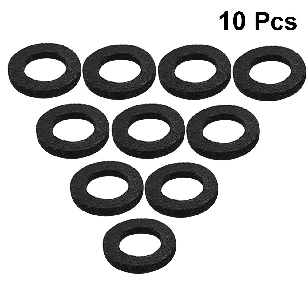 10pcs Trumpet Valve Felt Washers Cushion Pad Trumpets Musical Instrument Accessory (Black)